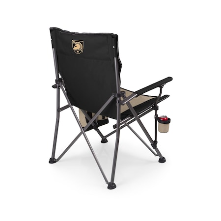 Picnic Time Family Of Brands NCAA Army Black Knights Big Bear XXL Camping Chair with Cooler - Heavy Duty Beach Chair 808-00-175-764-0
