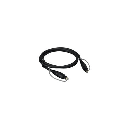 Cable Wholesale Digital Audio Optical TOSLINK Cable, Male to Male, 5.0mm OD, Black, 6 foot 10TT-50106