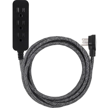 Jasco Outlet Strip, Surge, 10 ft, Black, Gray 43013