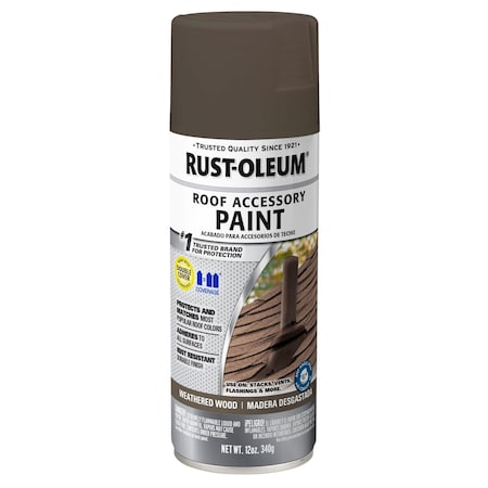 Rust-Oleum Spray Paint, Weathered Wood, Flat, 12 oz 285217