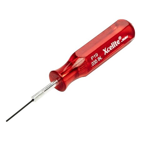 Xcelite P19 Screwdriver, Midget, Hex.035In TP19N