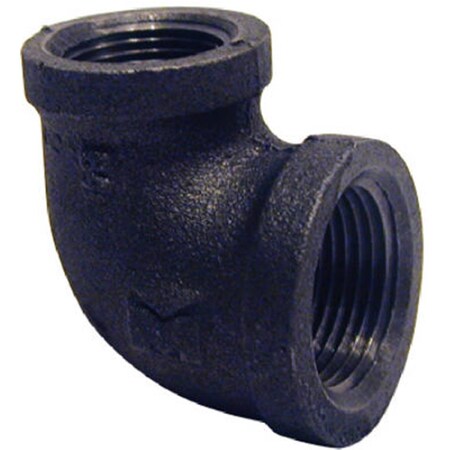 Pannext Fittings B-REL0503 0.5 x 0.38 in. Black Reducing Elbow- 90 Degree 449774