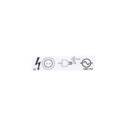Skyjack REPLACEMENT DECAL, CONNECT AC SUPPLY 138211