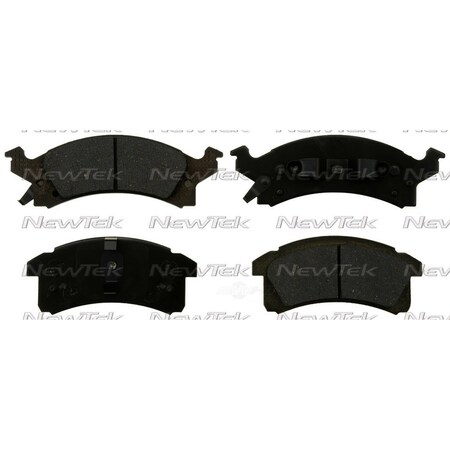 Newtek Automotive Usa Newtek Velocity Plus Economy Semi-Metallic w/Shim Disc Pads SMD506