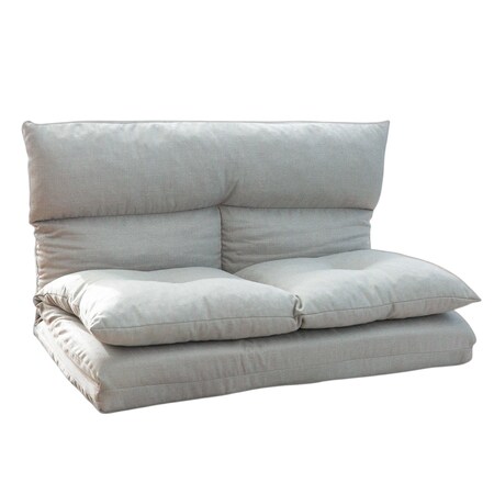 Homeroots 77" Convertible Futon Sofa Chaise 601954