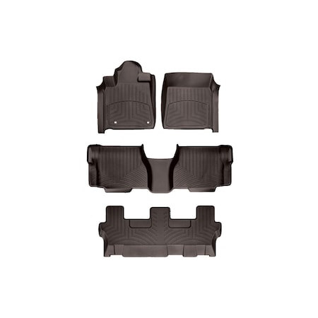 Weathertech Cocoa, Front and Rear and Rear FloorLiner HP 474081IM-47093-4-6IM
