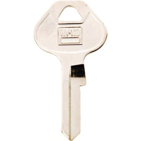 Hy-Ko Key Blank, Brass, Nickel, For: Master Locks and Padlocks 11010M19