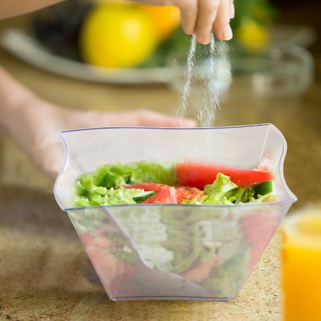 Smarty Had A Party 14 oz. Clear Wave Plastic Soup Bowls (120 Bowls), 120PK 7921-CASE