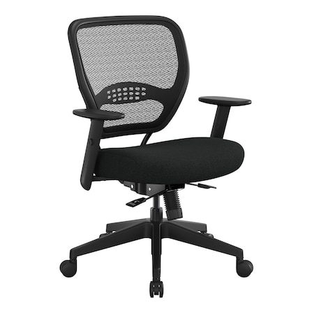 Space Seating 55 Series Air Grid and Mesh Office Chair, Freeflex Coal 5500SL-30