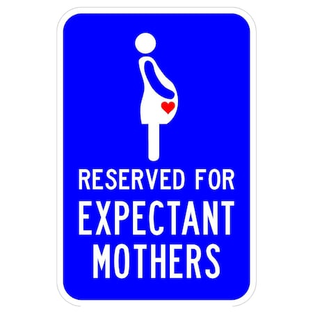 Sign Solutions Usa Parking Sign, 12 in W, Aluminum Sign, Blue DCS06DWT1218CUS00190