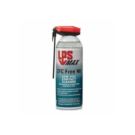 Lps MAX CFC Free NU Low VOC Contact Cleaner, 11 wt oz, Aerosol Can with Straw Actuator, Mild Odor, 12PK 428-95416