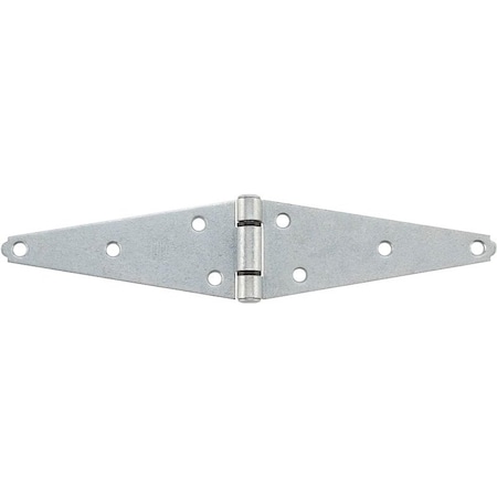 National Hardware Strap Hinge, 2.43 in W Frame Leaf, Steel, Screw Mounting, 20 lb N128-322