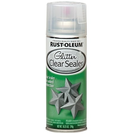 Rust-Oleum Glitter Spray Paint, Clear, 10.25 oz, Can 267736