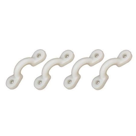 Whitecap 3407WP Bimini Top Pad Eye, White, 4PK W7E-3407WP