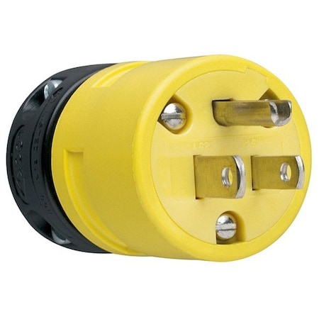 Legrand StraightBladePlug, 1/2hp, 15A, Yellow 1447
