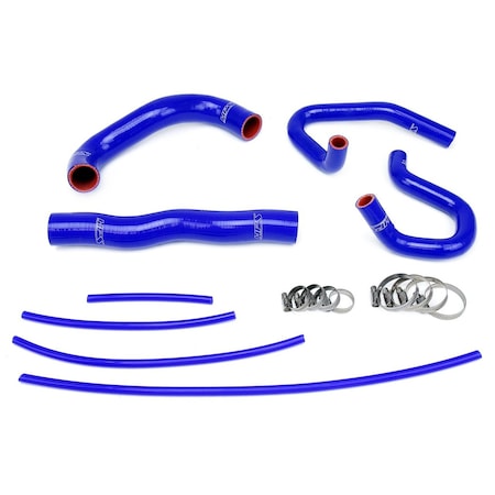 Hps Performance High Temp Reinforced Silicone Radiator and Heater Coolant Hose Kit, Blue,  57-1324-BLUE