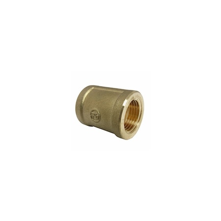 Larsen Supply Co. Pipe Fitting, Coupling, Lead-Free Brass, 1/2-In. FPT 17-9227