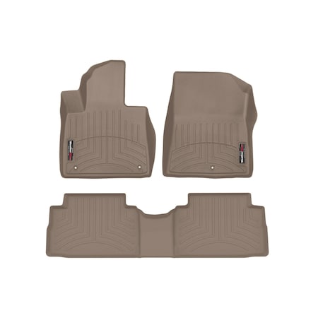 Weathertech Tan, Front and Rear Floorliners 451656-1-2