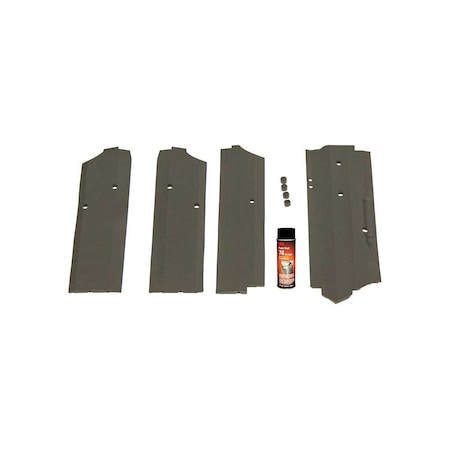 K&M Mfg Corner Post Kit for John Deere 40 Series 2WD Tractors Black Vinyl 4060