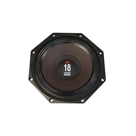 18 Sound High Power Octragon Shape 8-in 8 ohm woofer 500 Watt capability 8MB720-8