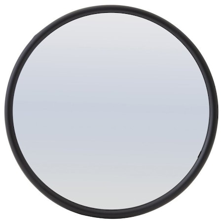 Grote Lighting 8 1/2in Convex Round Mirror with Centered Ball Pivot, Black Powder-Coated Steel, 56 sq.in. 16032