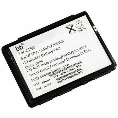 Battery Technology BTI 3.8V 4700MAH 17.86WH LI-ION SCANNER BATTERY FOR HONEYWELL 318-055-012-BTI