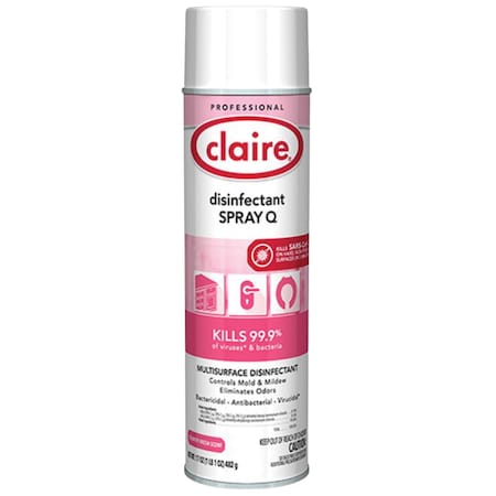 Claire Disinfectant Spray Q - Country Fresh Scent 20 oz. Can CL1001-1