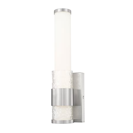 Z-Lite Egon 1-Light Wall Sconce, 4.75 in W, Brushed Nickel 1015-1S-BN-LED