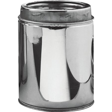 Selkirk Chimney Pipe, 6 in ID, 8 in OD, 6 in L, Stainless Steel 206006