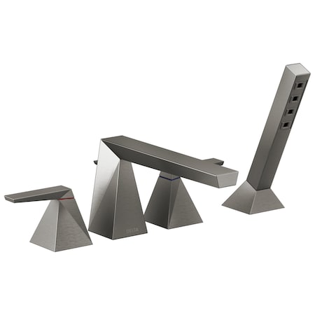 Delta Trillian Two-Handle Roman Tub Trim with Hand Shower T4743-KS-PR