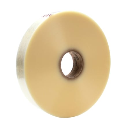 Scotch Carton Sealing Tape, 1.8 mil Thick, 2 in W x 1,500 m L, 3 in Core Dia., Clear, 6 PK 371