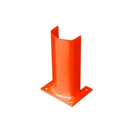 Bluff Mfg 3/8" Thick 12" H Steel Post Protector Orange 3/8PO12GO