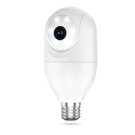 Feit Electric CAM/PAN/WIFI/E26/2K Smart Bulb Camera, 1080 pixel Resolution, Motion Image Sensor CAM/PAN/WIFI/E26/