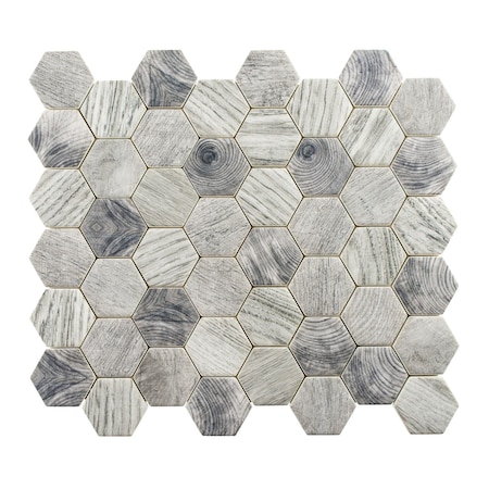 Andova Tiles Terrain 2" x 2" Glass Honeycomb Mosaic Wall & Floor Tile ANDTER261