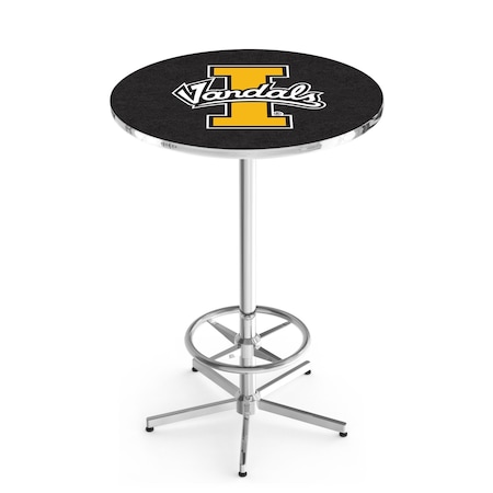 Holland Bar Stool Co 42" Chrome Idaho Pub Table, 36" dia. Top L216C4236IdahoU