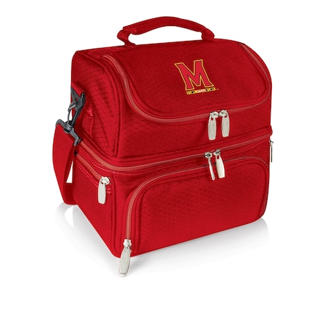 Picnic Time Family Of Brands NCAA Maryland Terrapins Pranzo Lunch Bag - Insulated Lunch Box with Picnic Set 512-80-100-314-0
