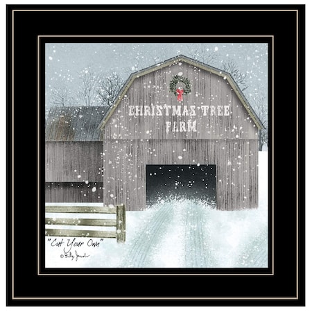 Homeroots Cut Your Own 2 Black Framed Print Wall Art 406257