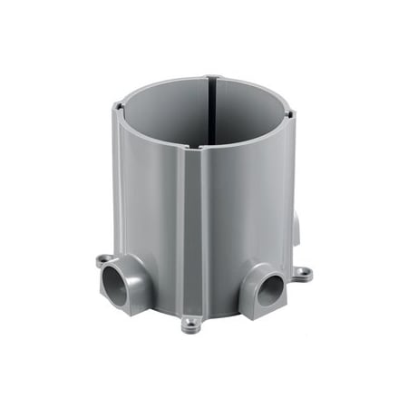 Hubbell Wiring Round PVC Box, 3.00 in Minimum Depth of Pour PFB1