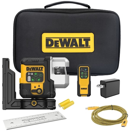 Dewalt Line Laser, 100 ft Range, 2mW, Plastic DCLE14301G