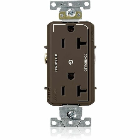 Leviton Controlled Decora Plus Duplex Receptacle 20 Amp, 125 Volt 16352-2P