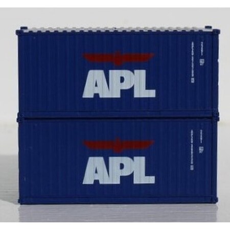 Jacksonville Terminal 20 ft. N Scale Standard Height Container American President Lines, 2PK JTC205368