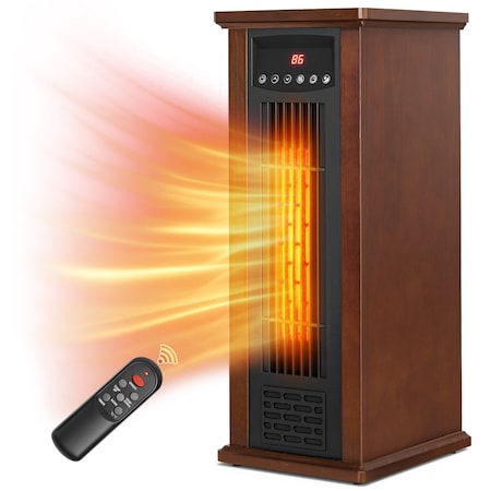 Edendirect 1500W Infrared Quartz Heater with ECO Mode, Thermostat & Safety Protection ZR-TWH-15Q2B
