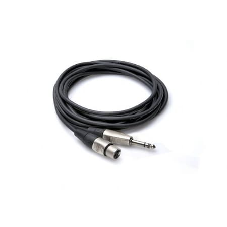 Hosa PRO BALANCED INTERCONNECT, REAN XLR3F TO 1/4-in TRS, 75-foot HXS-075