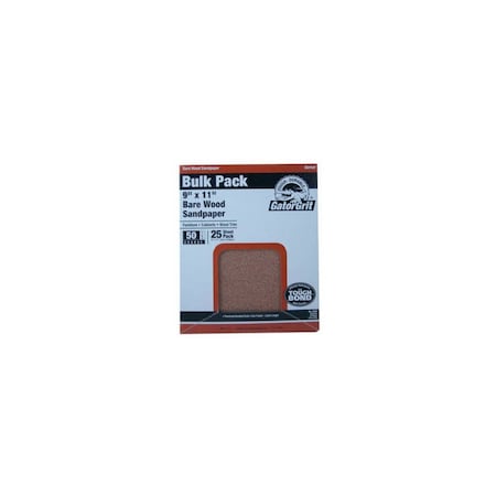 Ali Industries Sandpaper, Garnet Medium 80-Grit, 9 x 11-In., 25-Ct., 25PK 4228