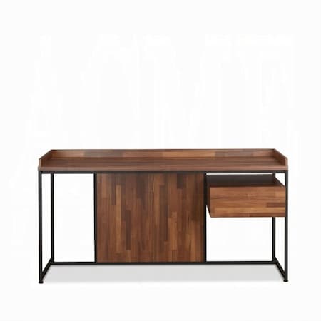 Homeroots 62" Brown and Black Computer Desk 374256