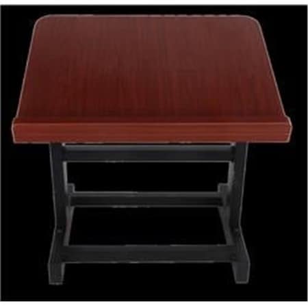 Implementar 12.5 in. Table Top Shtender with Metal Legs, Mahogany IM3314104