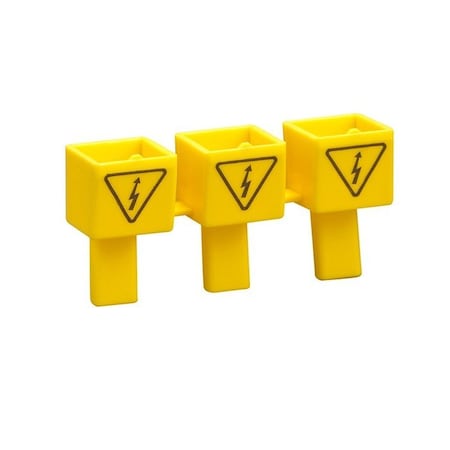 Lovato Kit Of 3 Insulating Caps For Unused Busbar Terminals Ul489 Breaker Bus, 10PK BRU3V