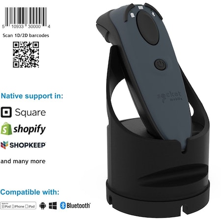 Socket Mobile Durascan D740, 2D/1D Barcode Scanner& Charging Dock - CX3472-1940