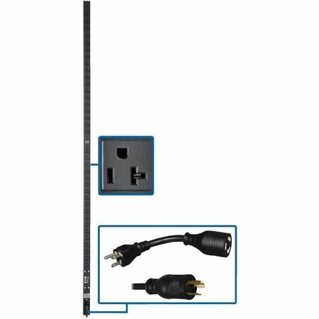 Tripp Lite PDU, 15 ft Cord L, 72 1/2 in H, 16 A PDUV20-72