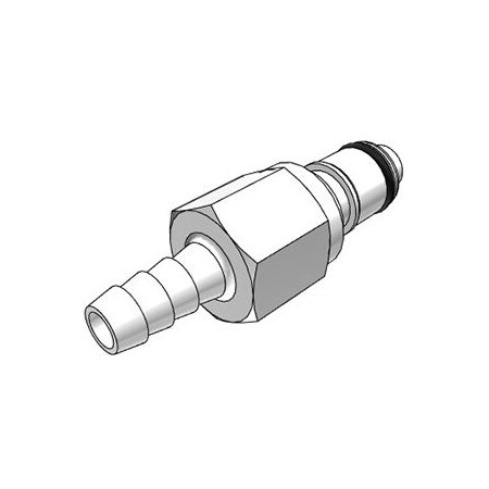 Colder Insert, Acetal, Push Fit 1/4", Barbed 1/4" APCD22004
